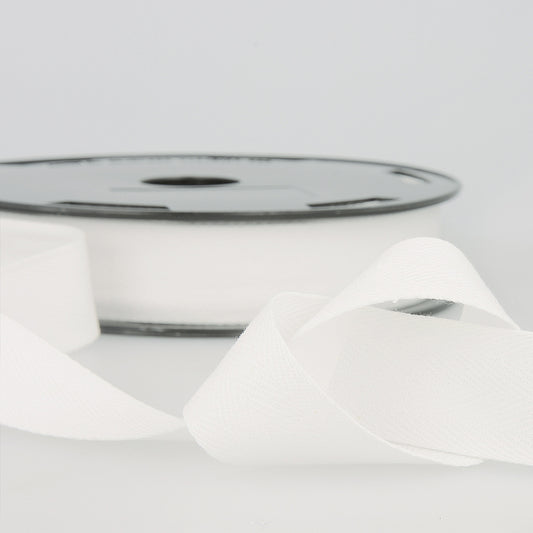 Cotton webbing 11mm - white