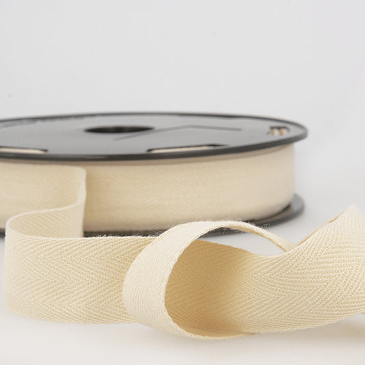 Cotton webbing 11mm - ivory