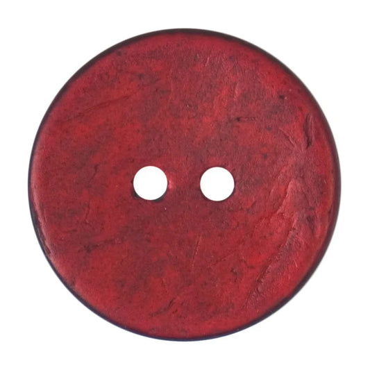 Coconut button large Red