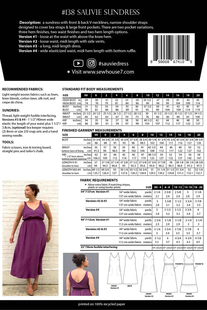 Sauvie Sundress Sew House Seven 00-20