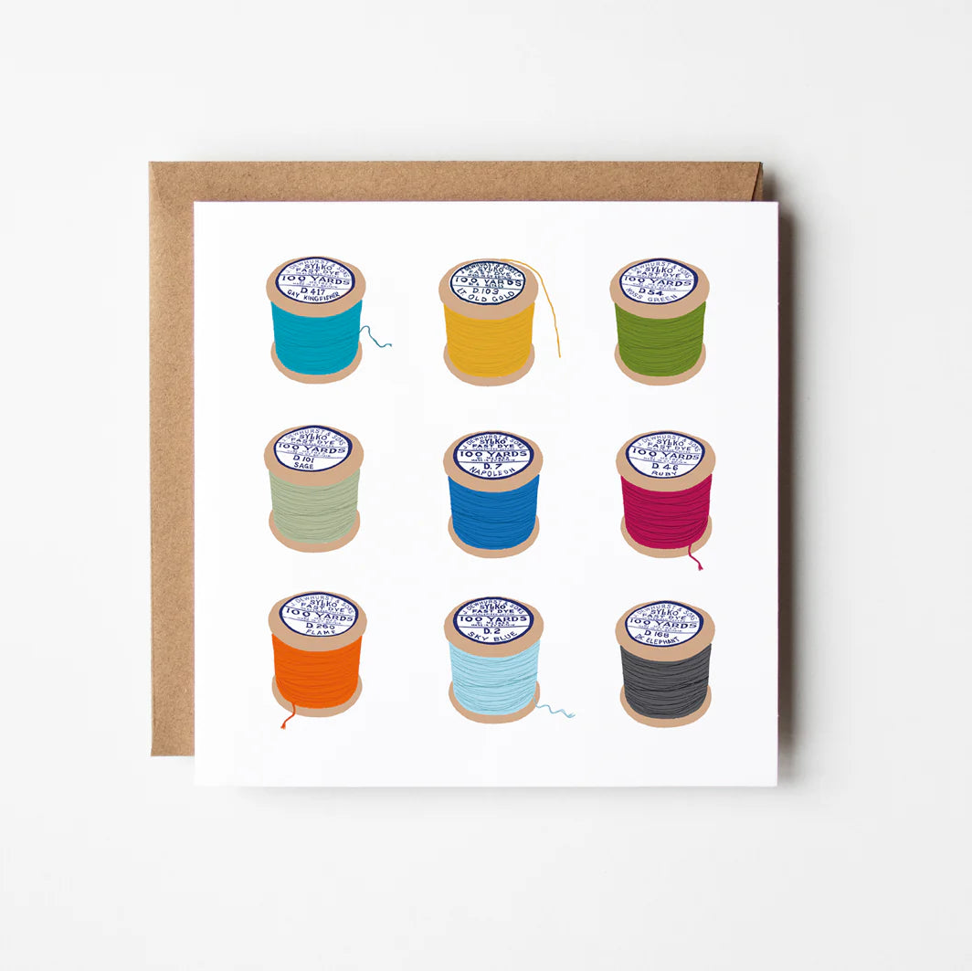 Cotton Reels - Greeting Card