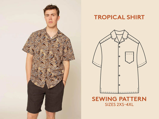 Tropical Shirt Pattern By Wardrobe By Me