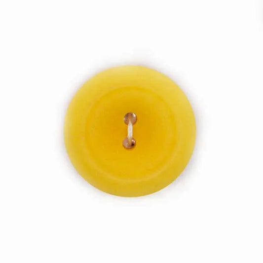 Corozo nut yellow 2 hole size 18