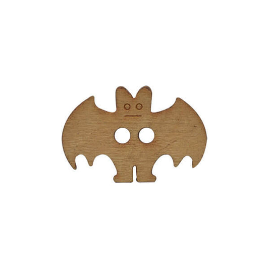 Olive Wood Bat Button – 18mm