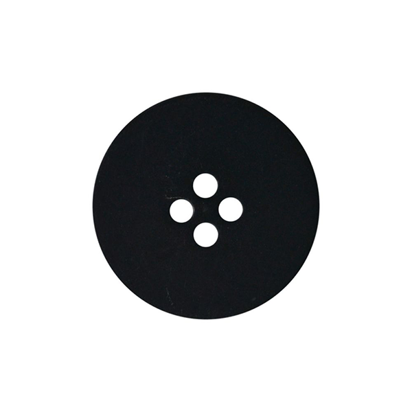 Corozo nut button black size 36