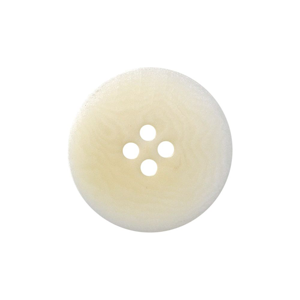 Corozo nut button natural ivory size 36