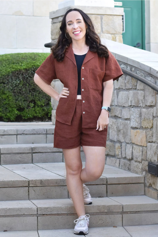 Camp shirt & Shorts Pattern By Wardrobe By Me