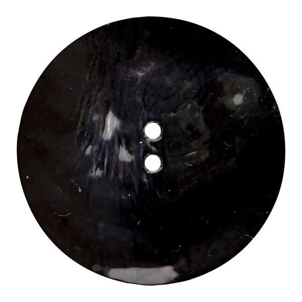Real Mother of Pearl Two Hole Buttons Black – SIZE 28