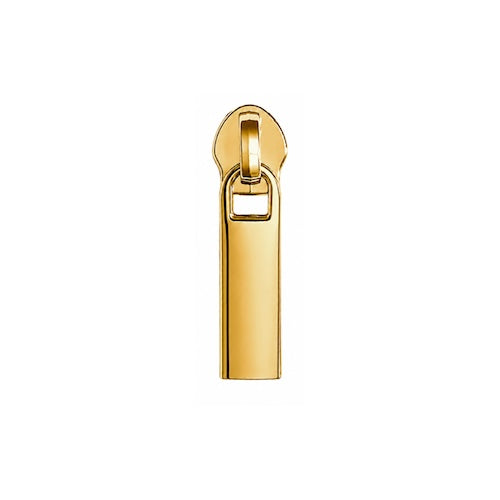 Gold Metallic with Gold Teeth continuous heavy duty zip no.5 with pulls