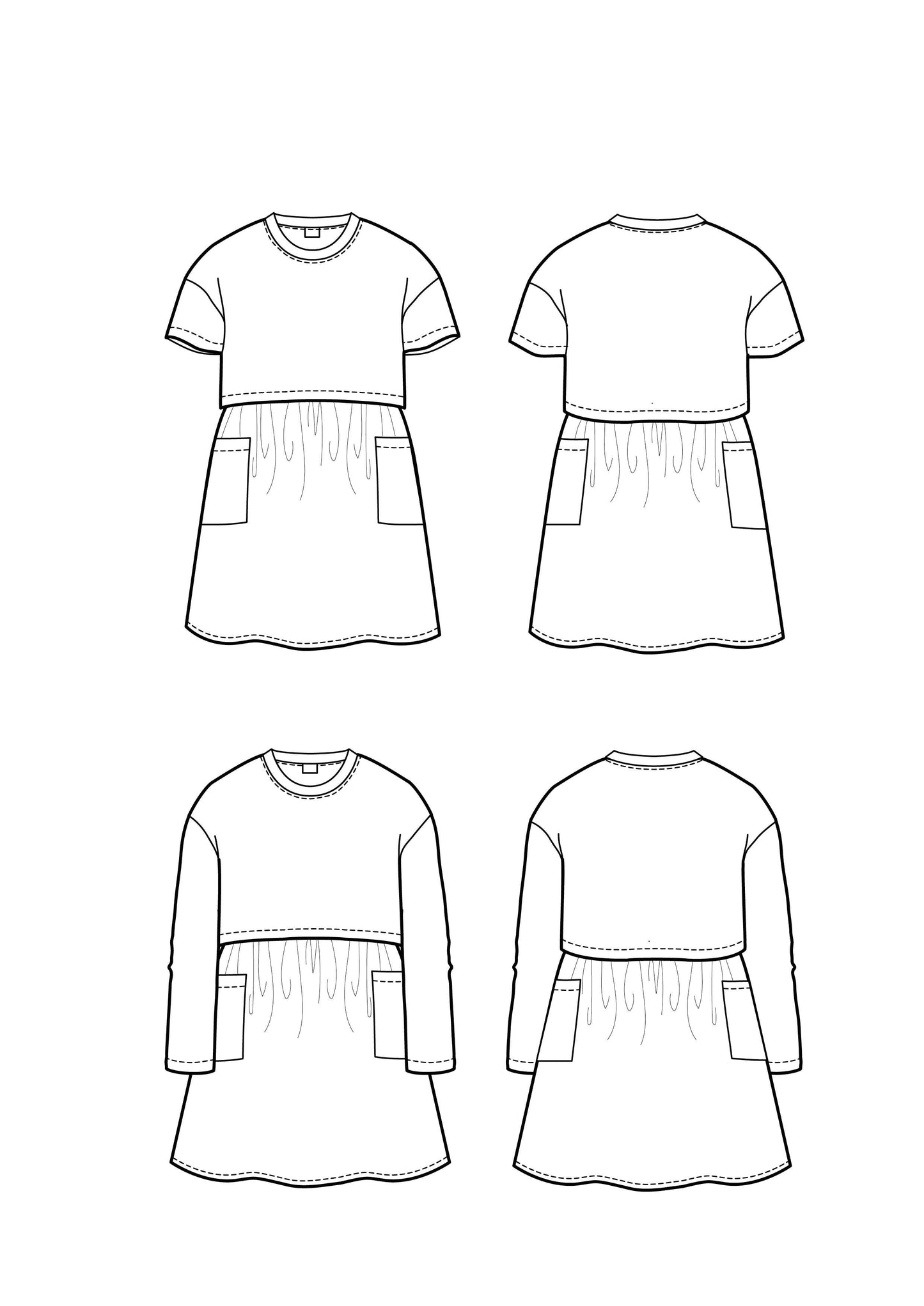 MIZZLE Dress pattern - Children's Sewing Pattern