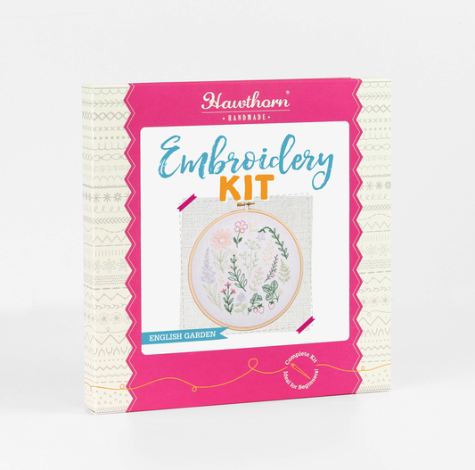 English Garden Embroidery Kit | Beginner Craft Kit