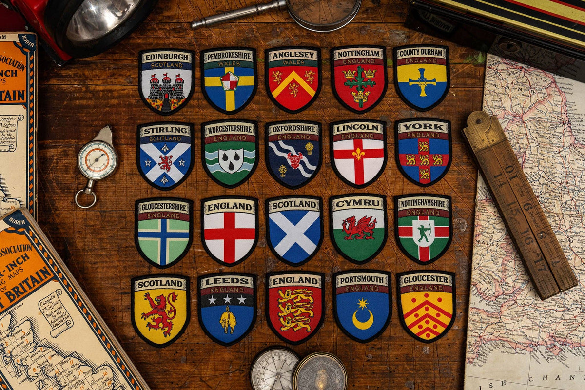 Gloucestershire county flag patch