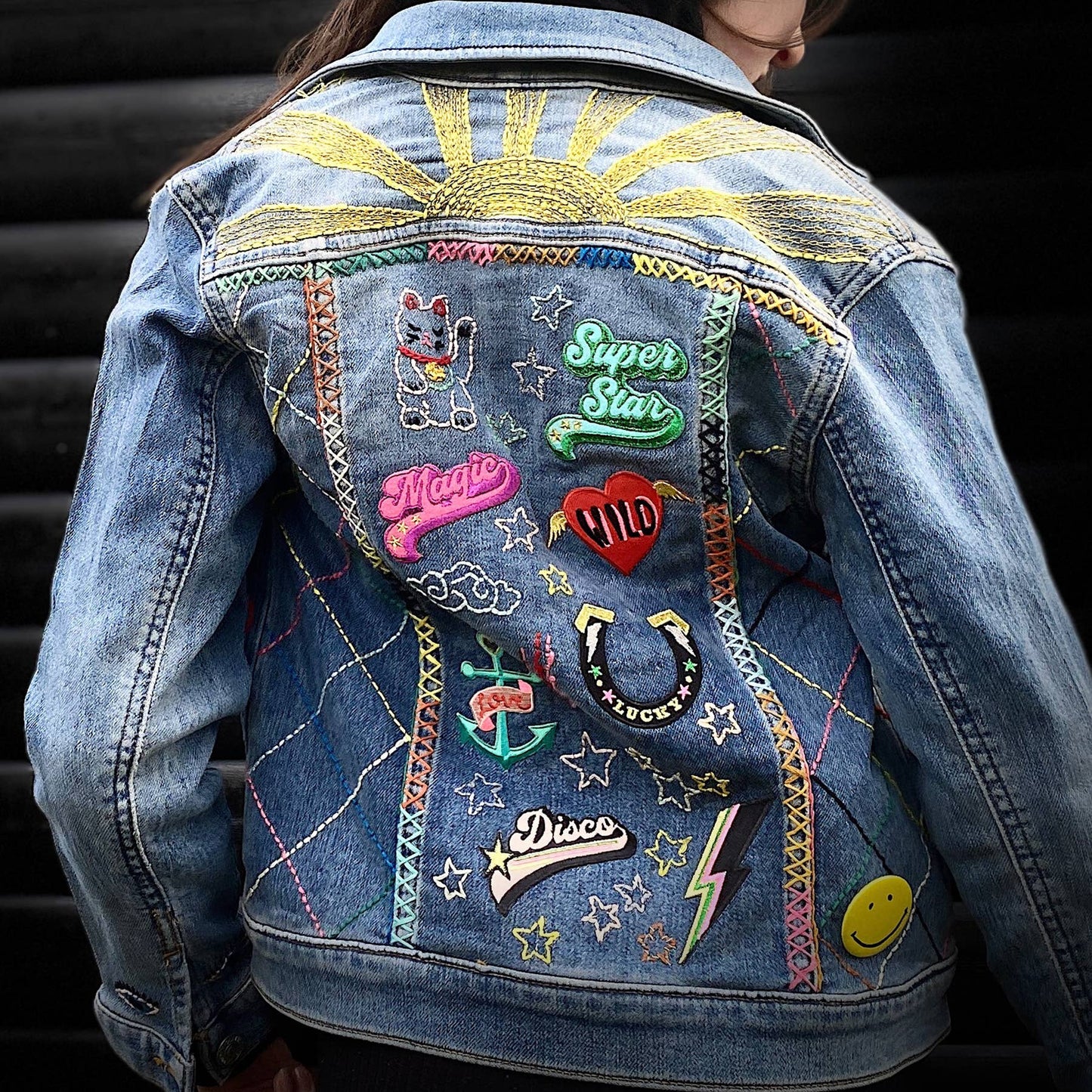Lucky Hand Iron-On Embroidered Patch