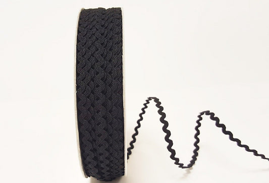 Mini Ric Rac Black 5mm