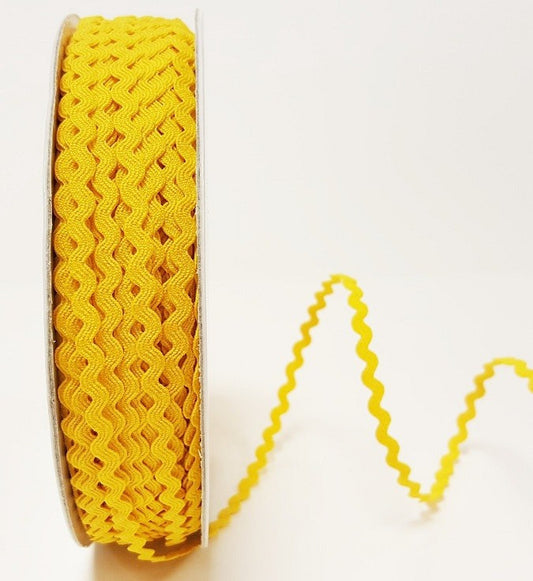 Mini Ric Rac Yellow 5mm