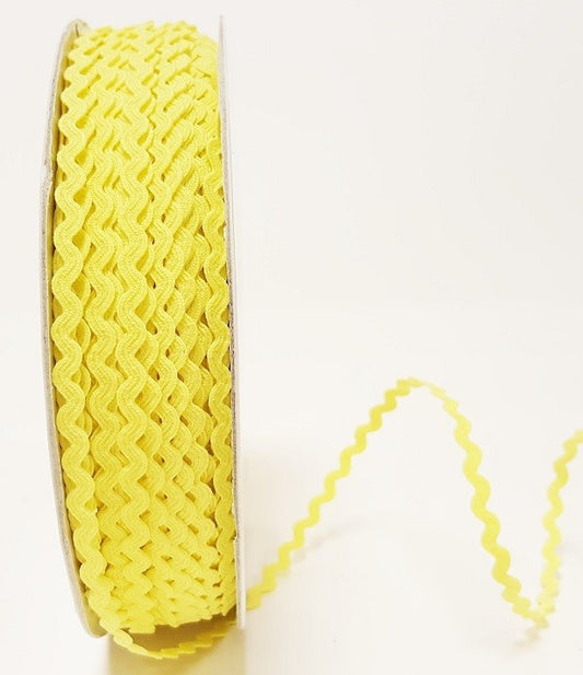 Mini Ric Rac Lemon Sorbet 5mm