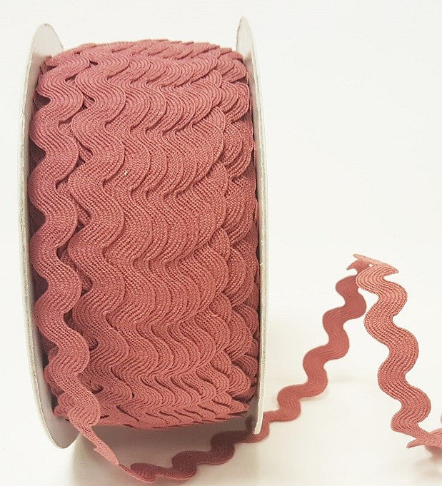 Large Ric Rac Dusky Pink 13mm