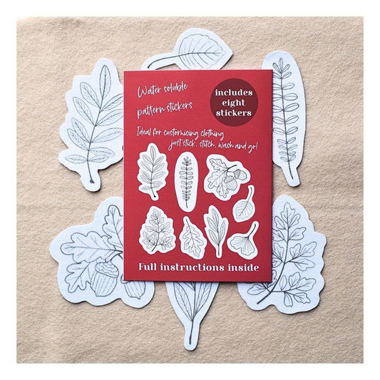 Autumn Leaves Stick & Stitch Embroidery Patterns