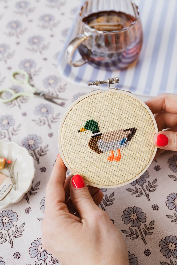 Duck Cross Stitch Kit for Beginners