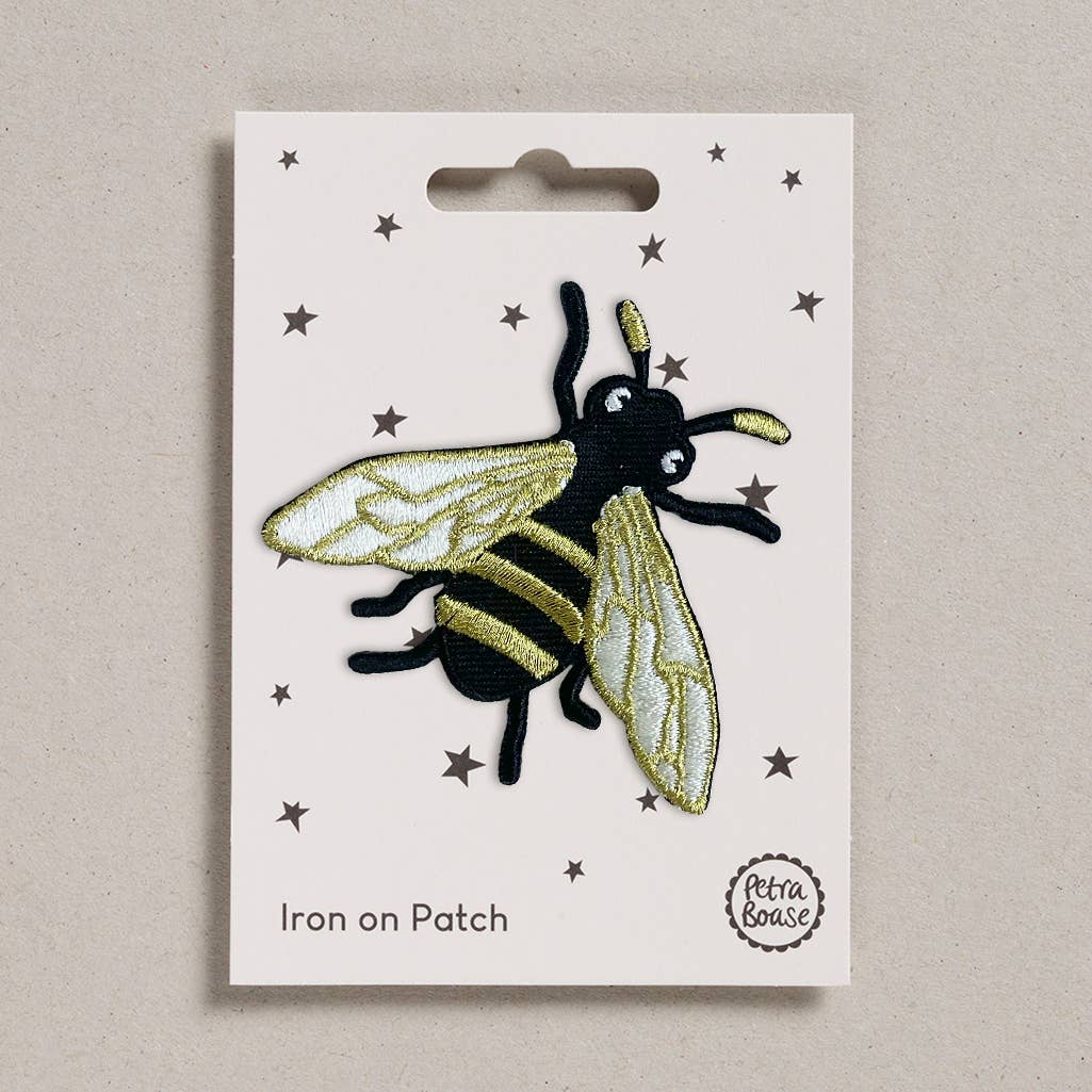 Bee Iron-On Embroidered Patch