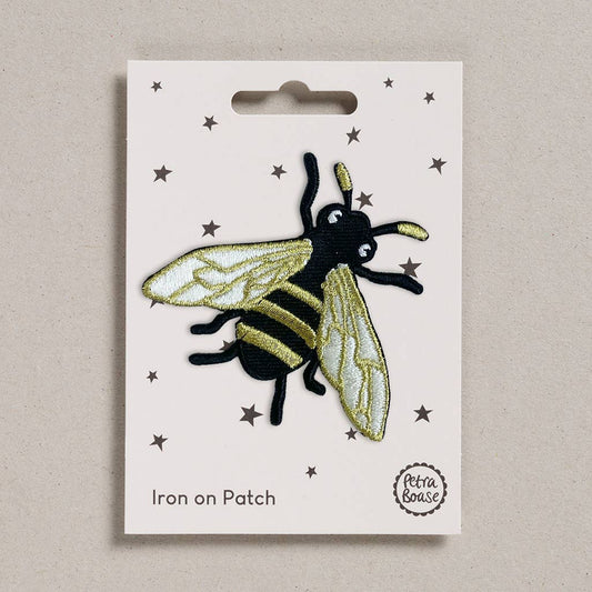Bee Iron-On Embroidered Patch