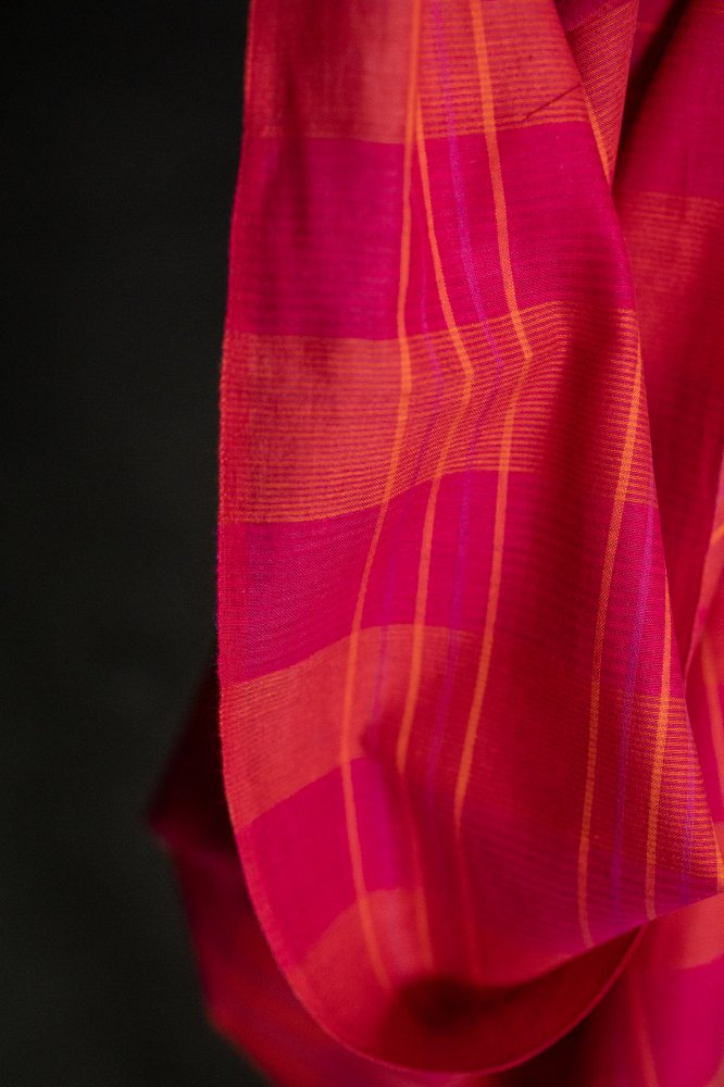 Elodie Handwoven Check Indian Cotton