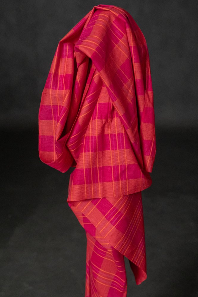 Elodie Handwoven Check Indian Cotton