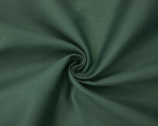Plain Cotton Drill - Bottle Green