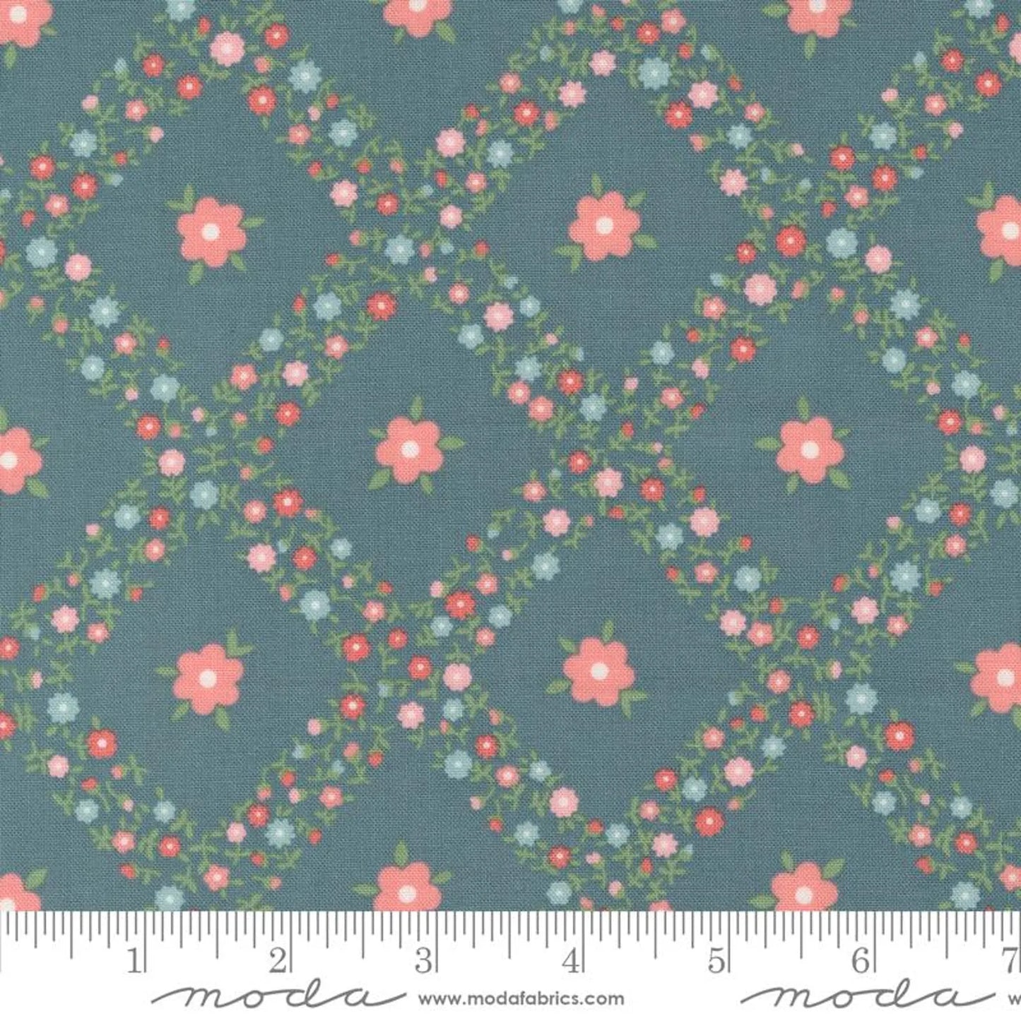 Trellis Florals in Lake from the Rosemary Cottage