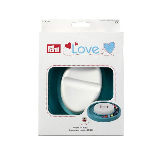 610286 Prym Love Organiser bobbin ring, magnetic pin cushion with storage box for pins