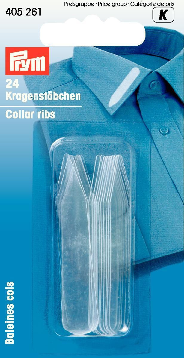 P405261 collar ribs plastic 10x55mm transparent 24pc