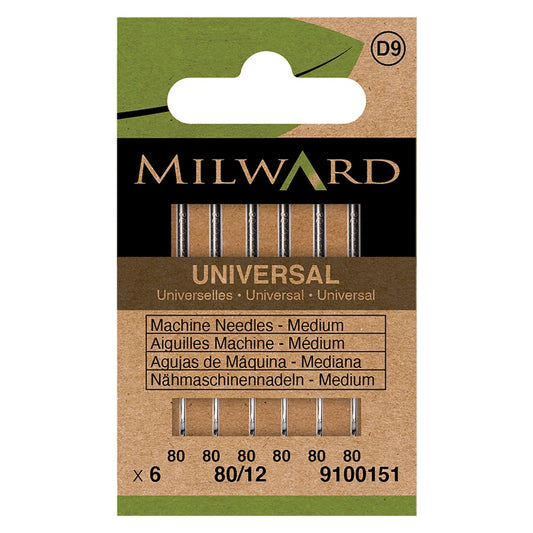 Milward Universal Sewing machine needles size 80/12