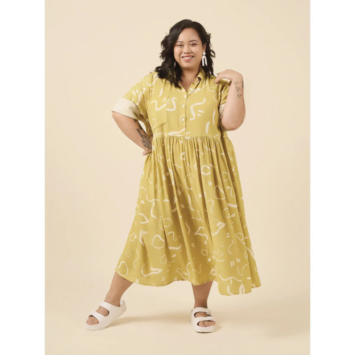 Jenna Button-Up Shirt And Dress By Closet Core Patterns