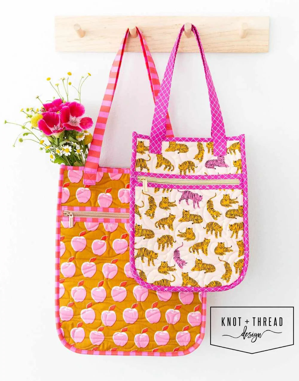 Everyday Quilted Tote Bag Pattern By Knot And Thread