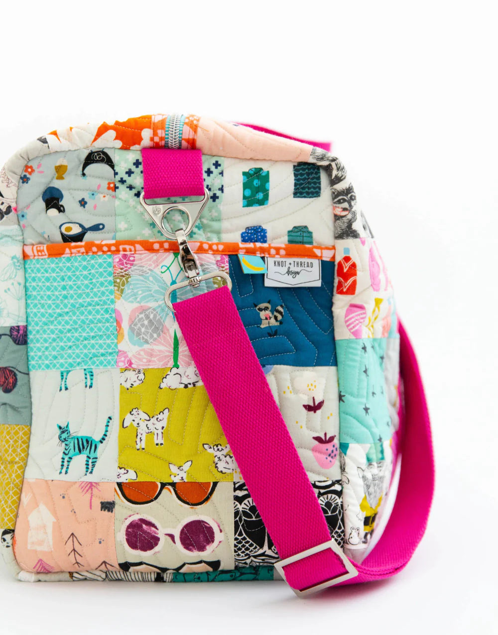 Patchwork Duffle Bag Pattern By Knot And Thread