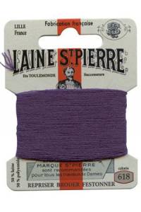 Laine St. Pierre darning wool card no. 618 - Blackcurrant