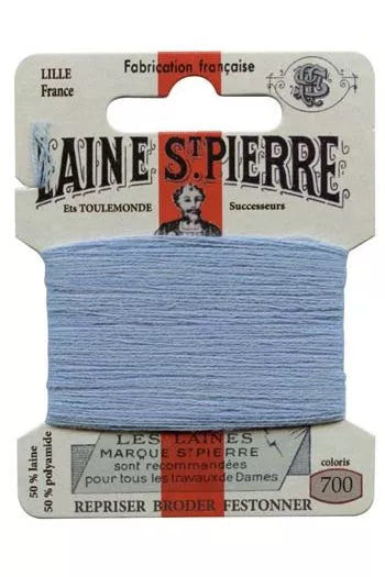 Laine St. Pierre darning wool card no. 700 - nattier blue