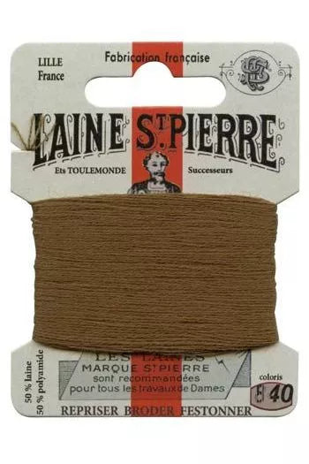Laine St. Pierre darning wool card no. 840 - army green
