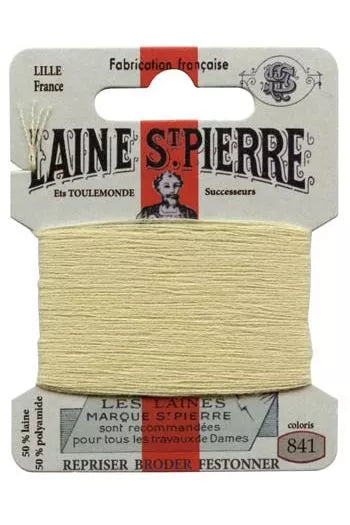Laine St. Pierre darning wool card no. 841 - lichon
