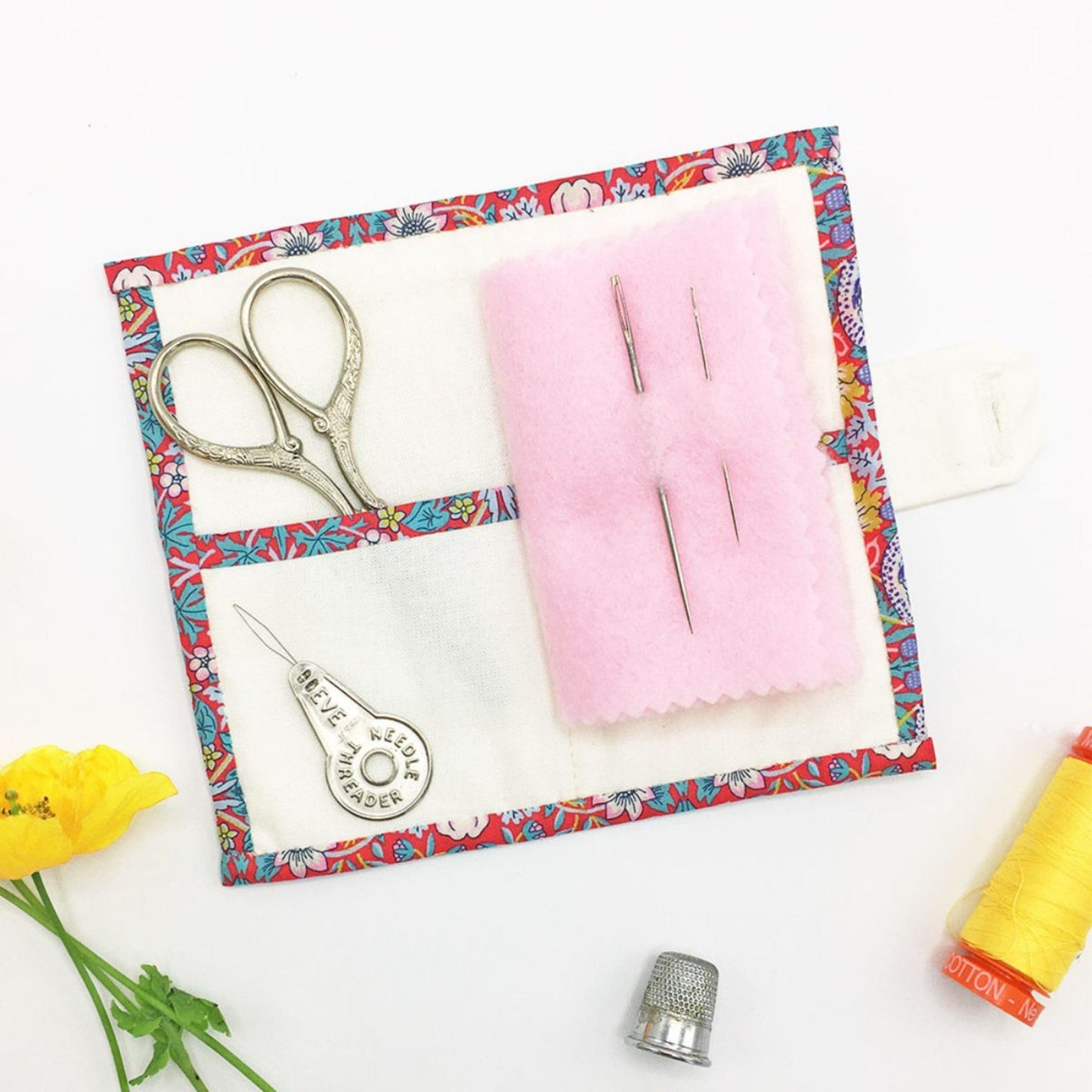 Alice Caroline - Liberty Tana Lawn Fabric Needle Case Kit