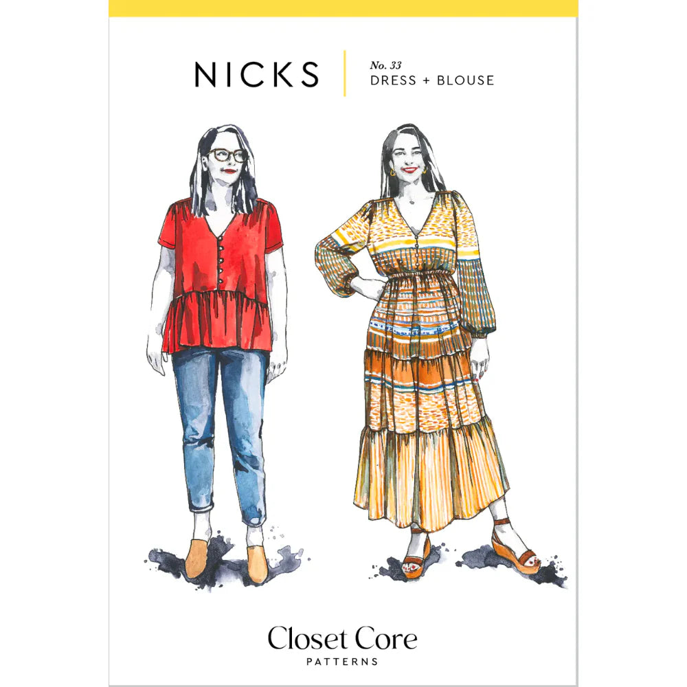 Nicks Dress & Blouse By Closet Core Patterns