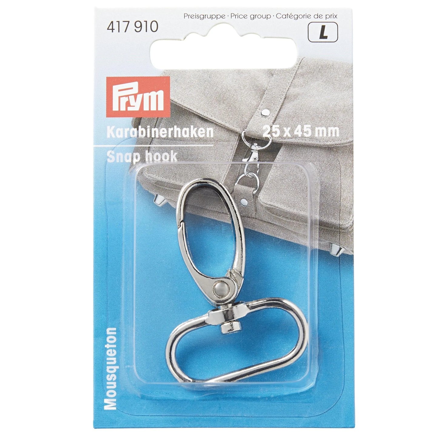 Prym Snap Hook 45 x 25mm – Silver Colour BAGP417910