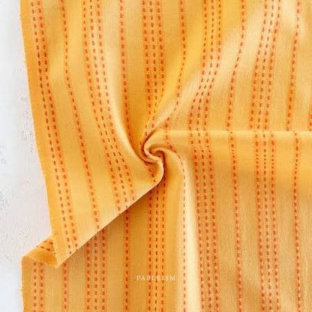 Turmeric Stitch Stripe From Lucky Loom By Fableism
