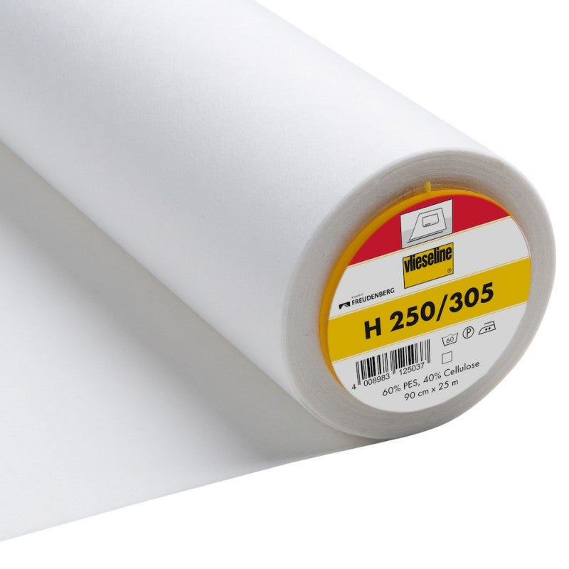 Vlieseline Interfacing Medium Weight Iron On White 90cm