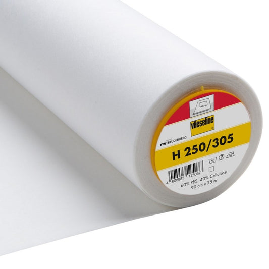 Vlieseline Interfacing Medium Weight Iron On White 90cm
