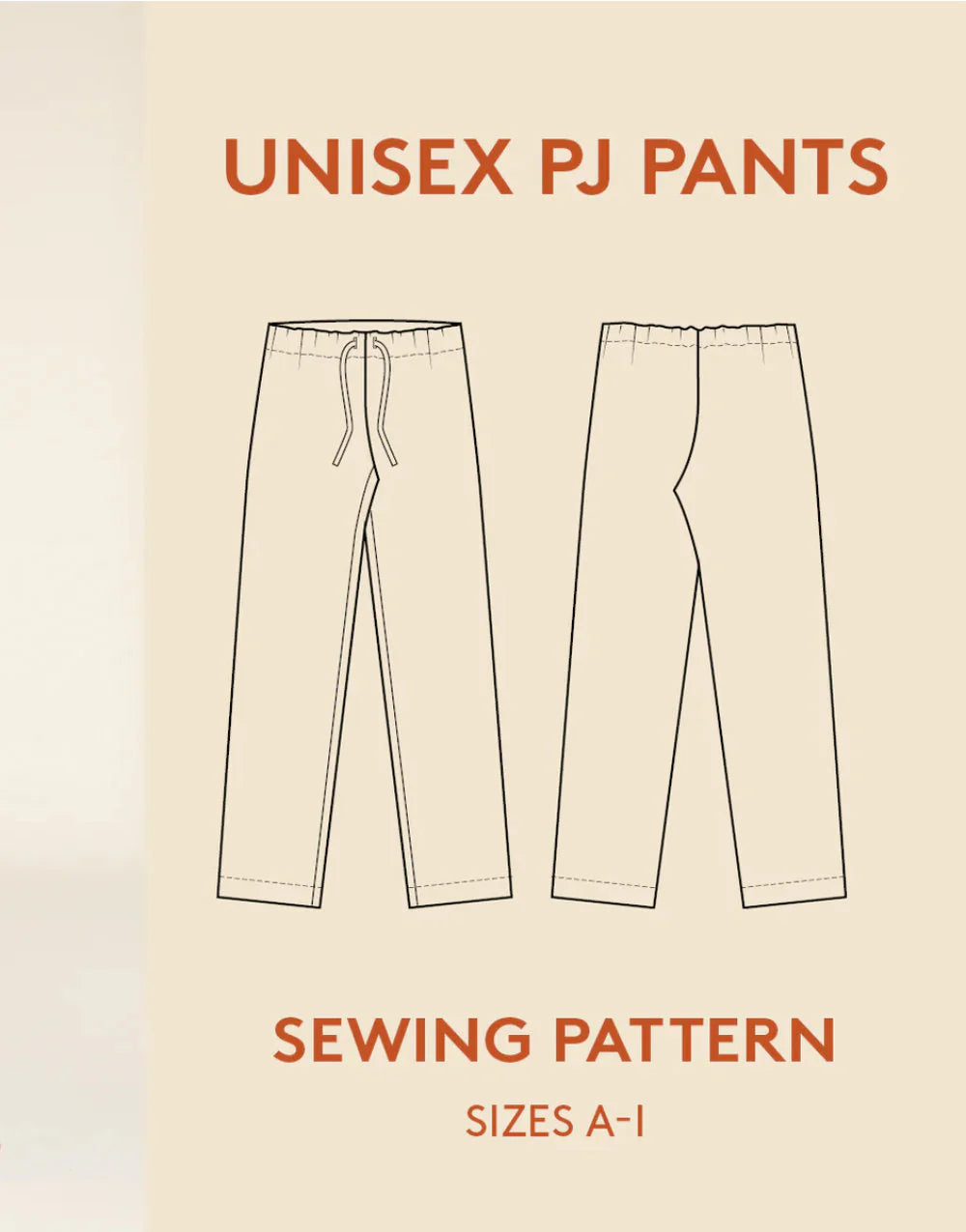 Unisex PJ Pants Pattern by Wardrobe By Me