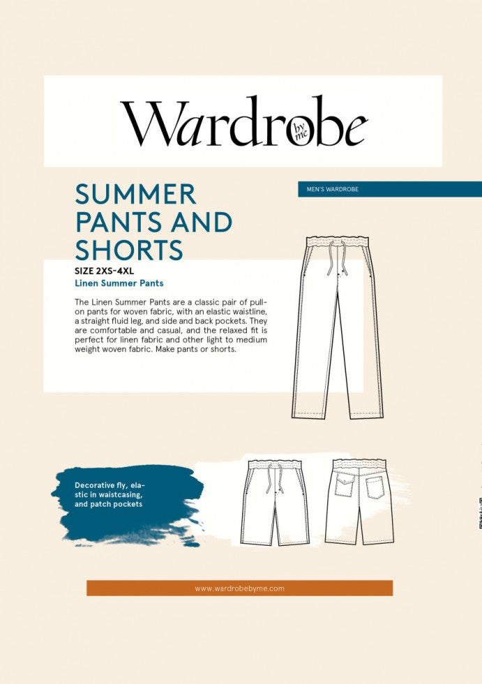 Men's Summer Trousers & Shorts Pattern By Wardrobe By Me