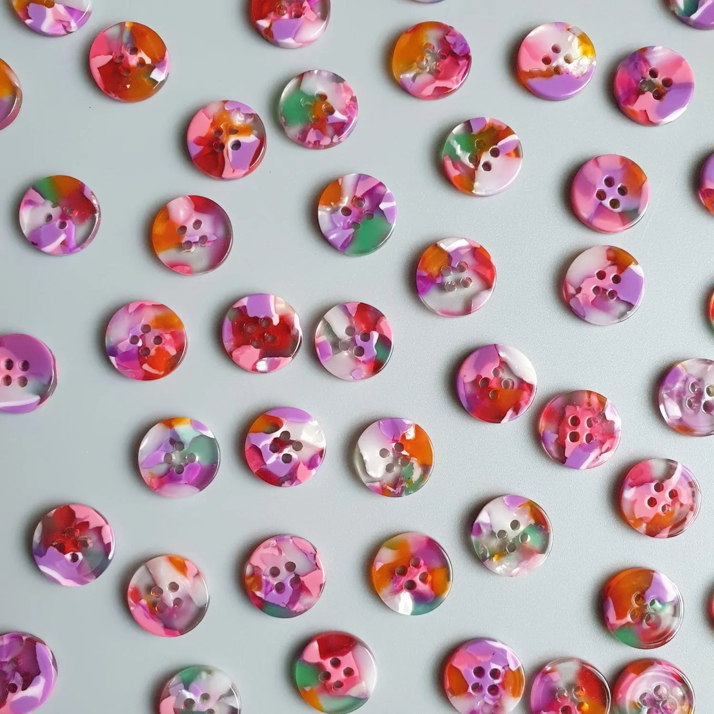 Pigeon Wishes Buttons - Bloom button set (15mm shirting size)